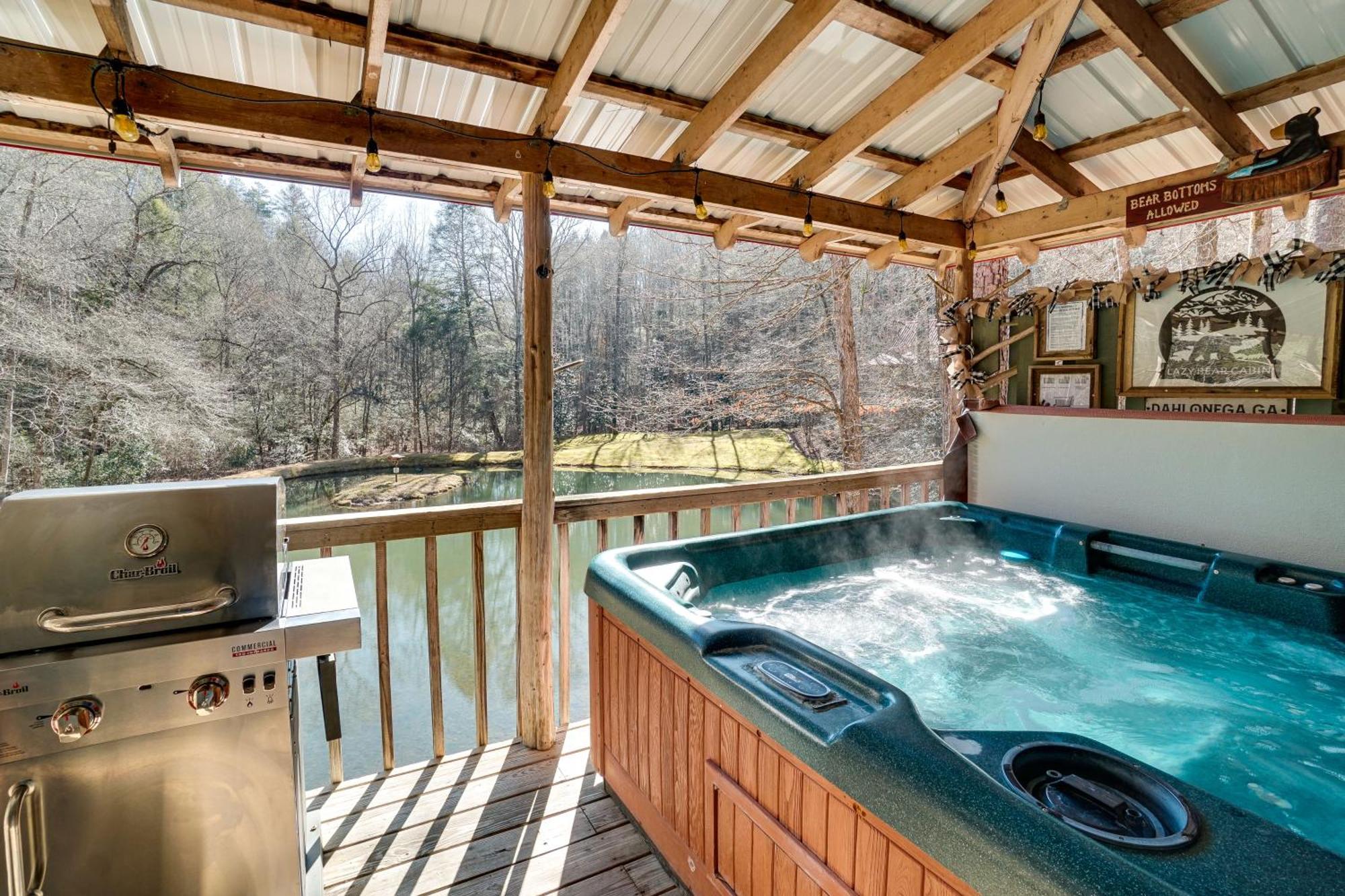 Secluded Family Retreat In Dahlonega With Hot Tub! Villa Dış mekan fotoğraf