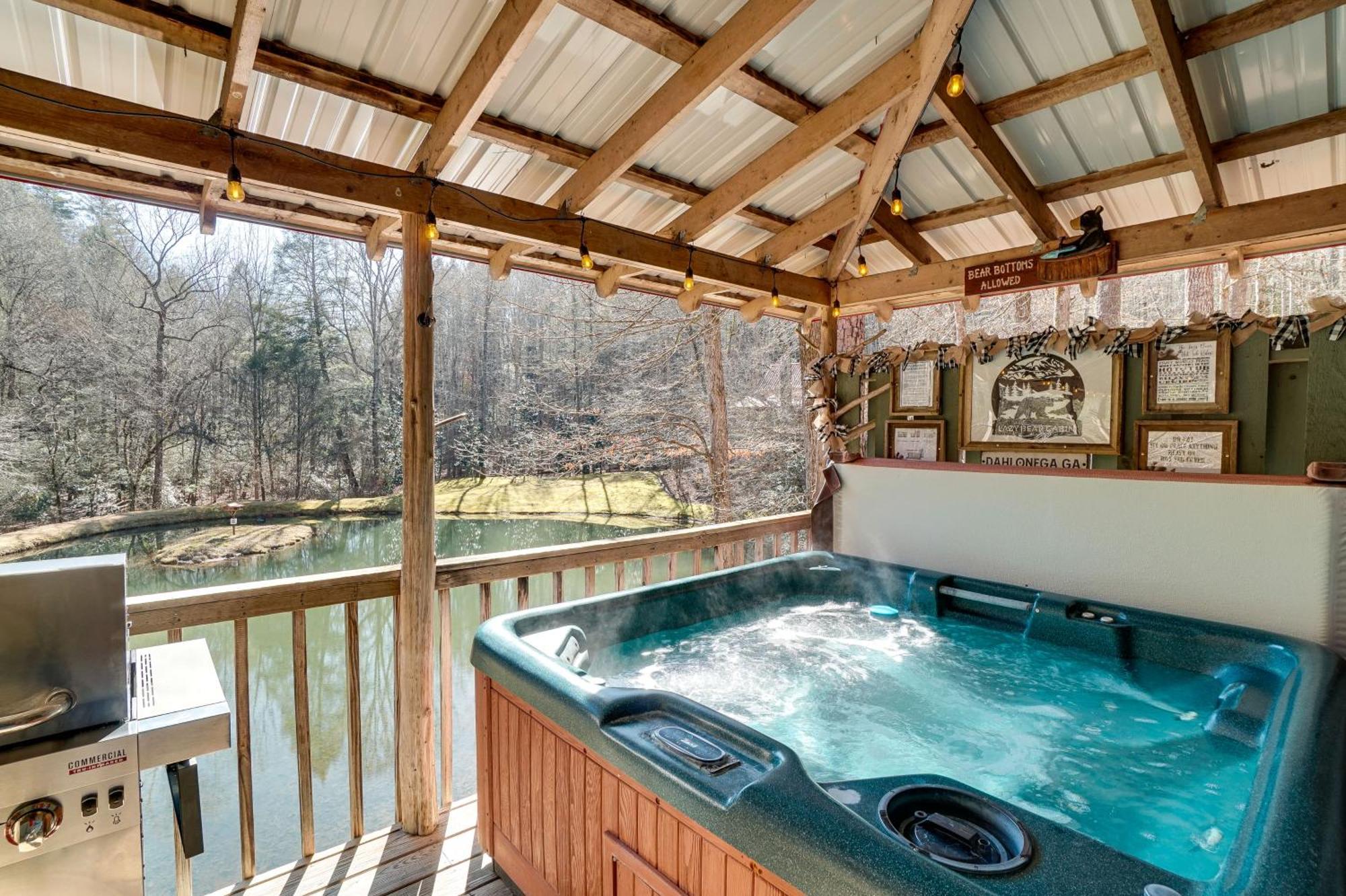 Secluded Family Retreat In Dahlonega With Hot Tub! Villa Dış mekan fotoğraf