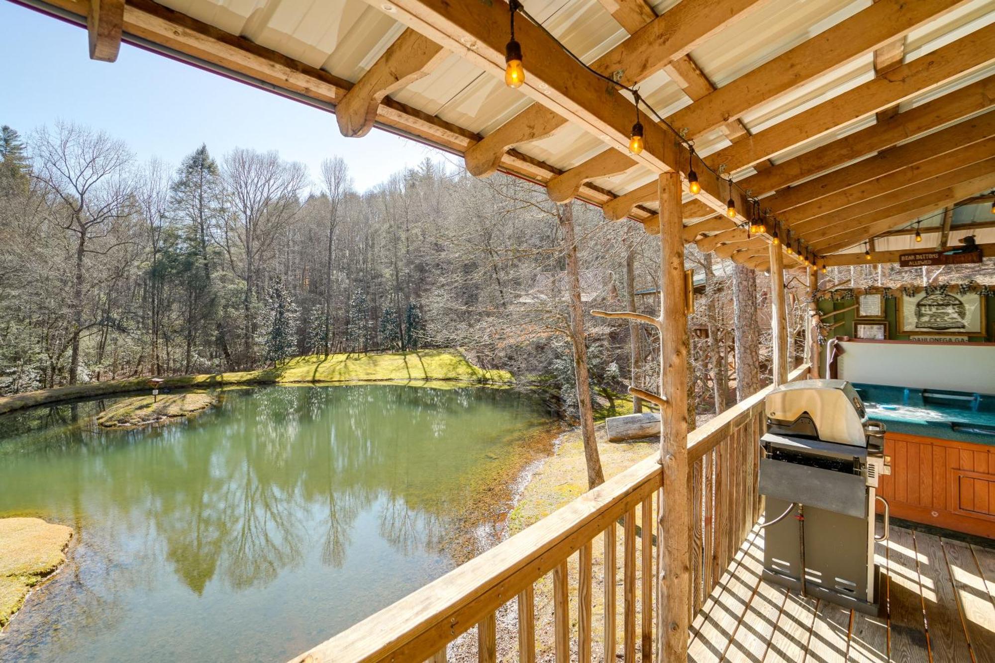Secluded Family Retreat In Dahlonega With Hot Tub! Villa Dış mekan fotoğraf